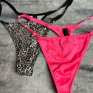 Victoria’s Secret vintage satin thong panties.  One size